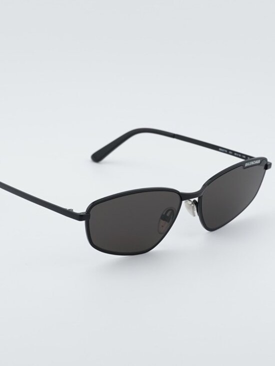 Balenciaga BB0277S 001 Unisex Sunglasses Black Rectangle Frame, Grey Lenses main image 11